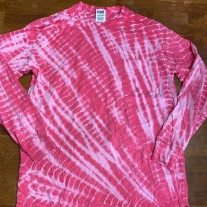 PINK tie dye long sleeve